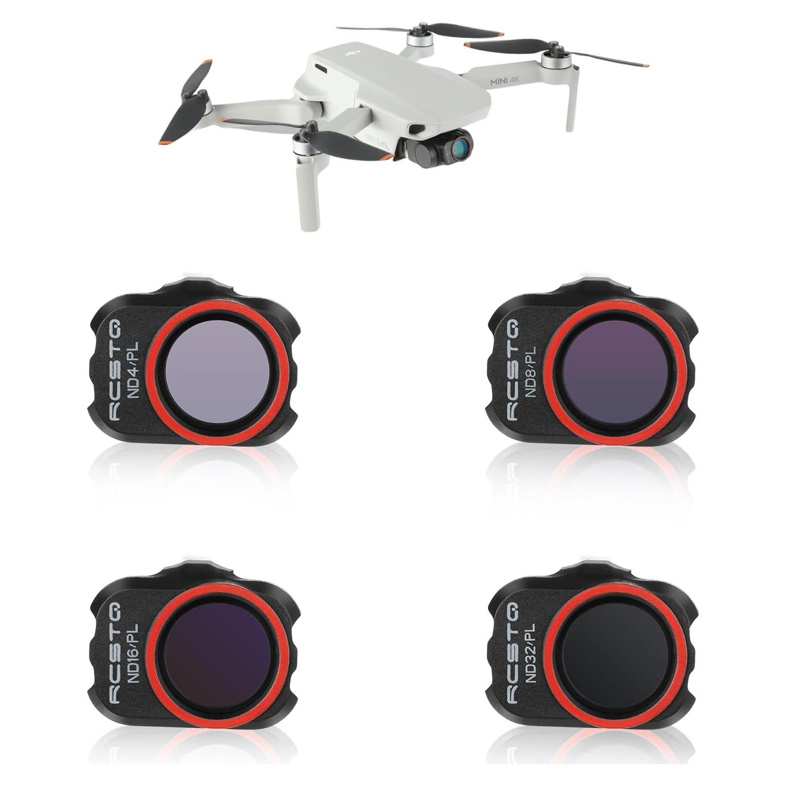 Juego de Filtros ND RCGEEK para DJI Mini 2 y Mavic - 4 Piezas