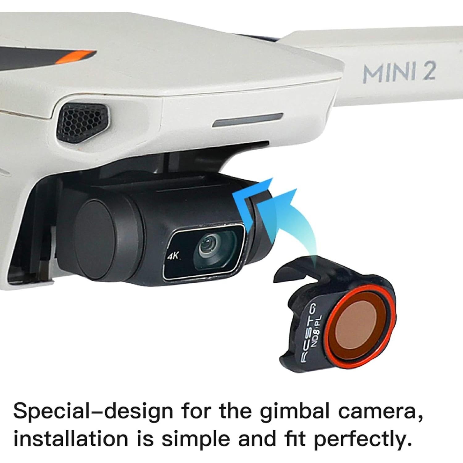 Juego de Filtros ND RCGEEK para DJI Mini 2 y Mavic - 4 Piezas