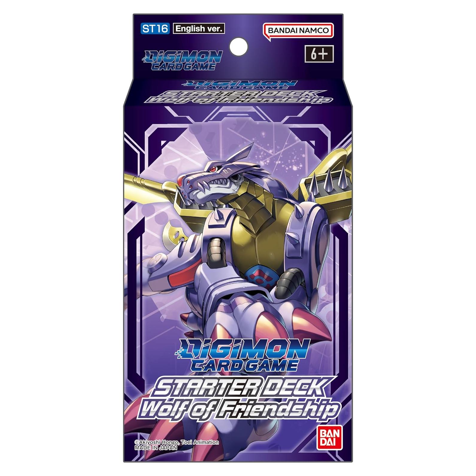 Juego de Cartas Digimon Mazo Inicial Lobo de la Amistad ST16