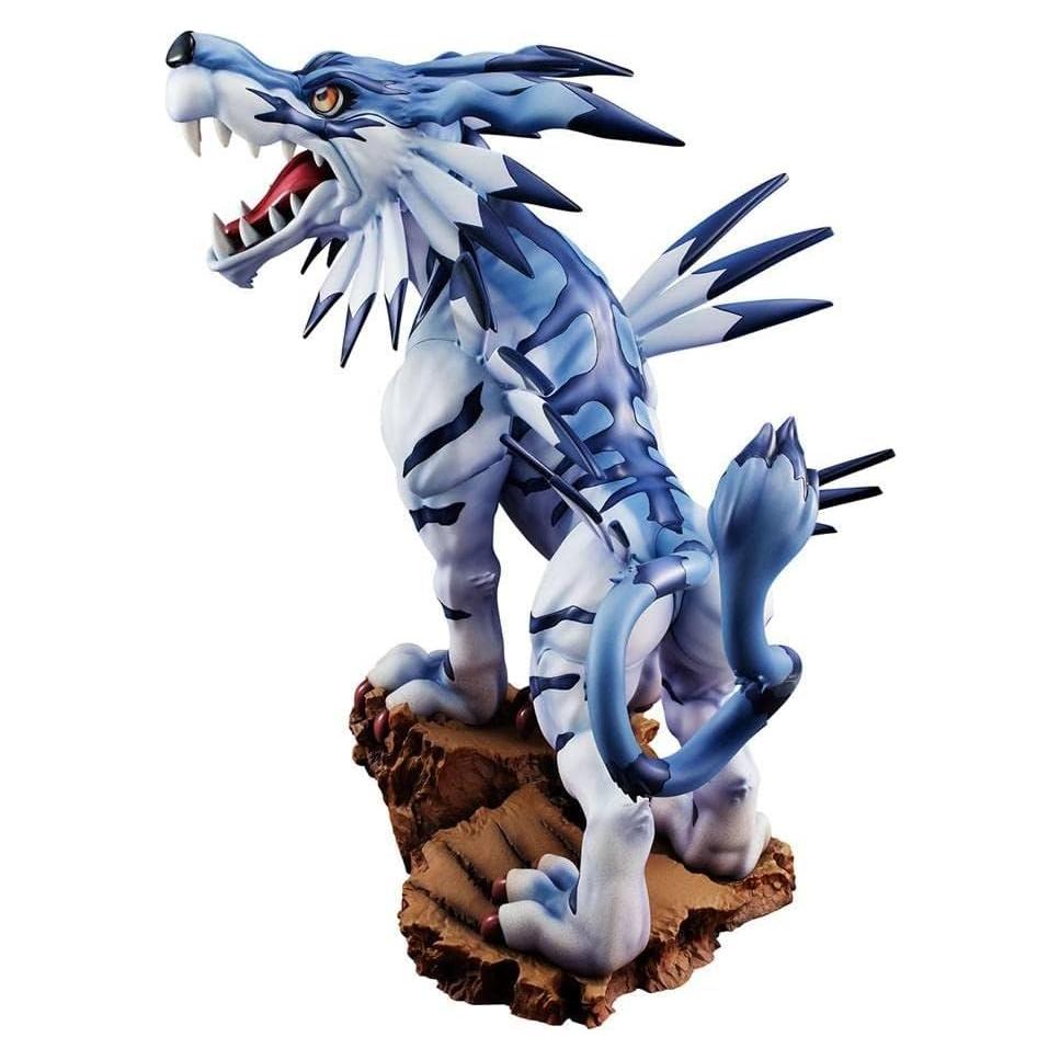 Estatua PVC Garurumon Digimon Aventura Megahouse 25 cm