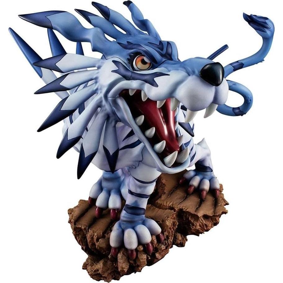 Estatua PVC Garurumon Digimon Aventura Megahouse 25 cm