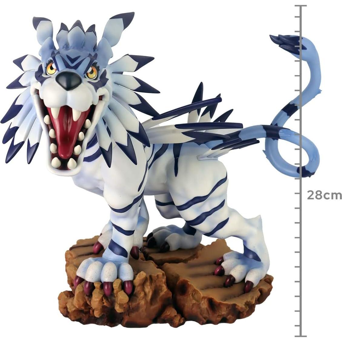 Estatua PVC Garurumon Digimon Aventura Megahouse 25 cm