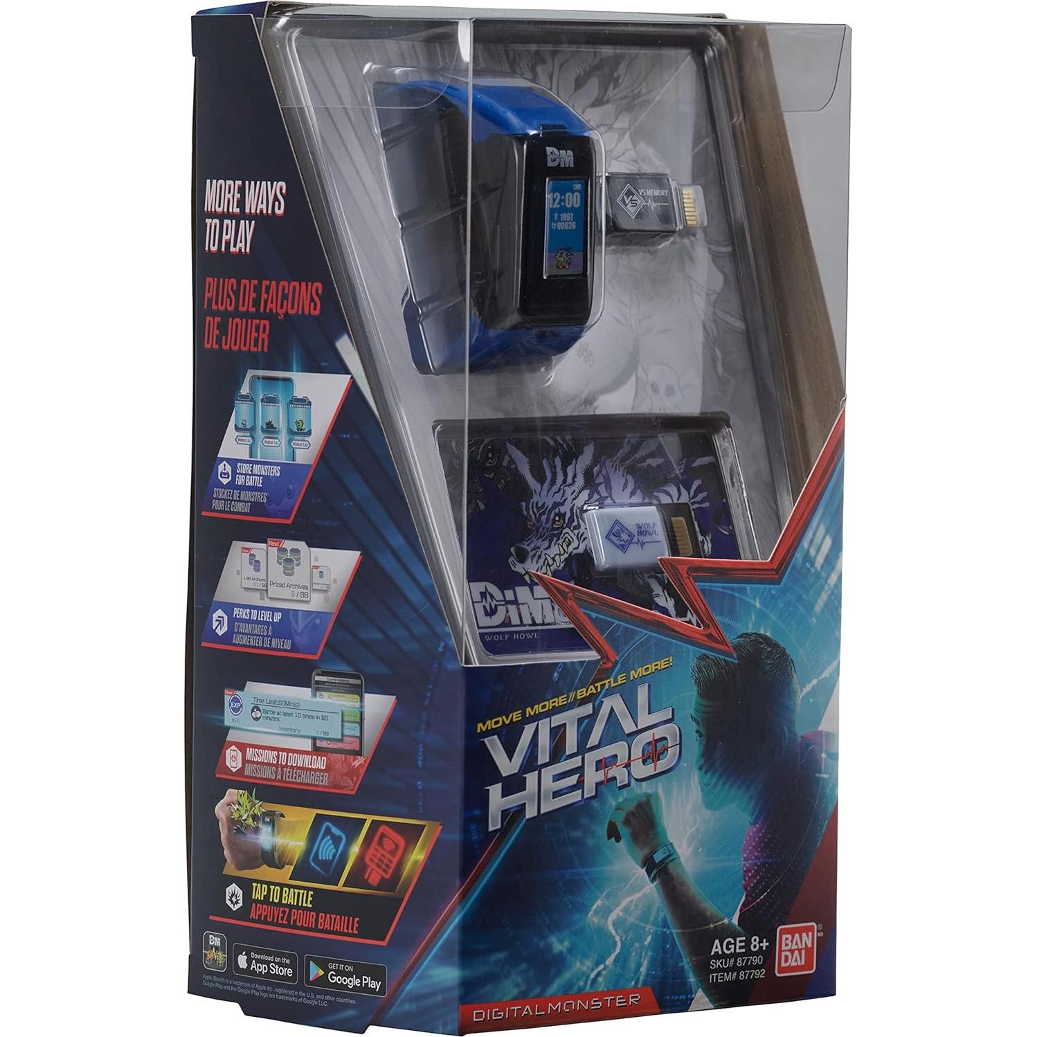 Bandai Namco Vital Hero Reloj Digital Fitness Azul