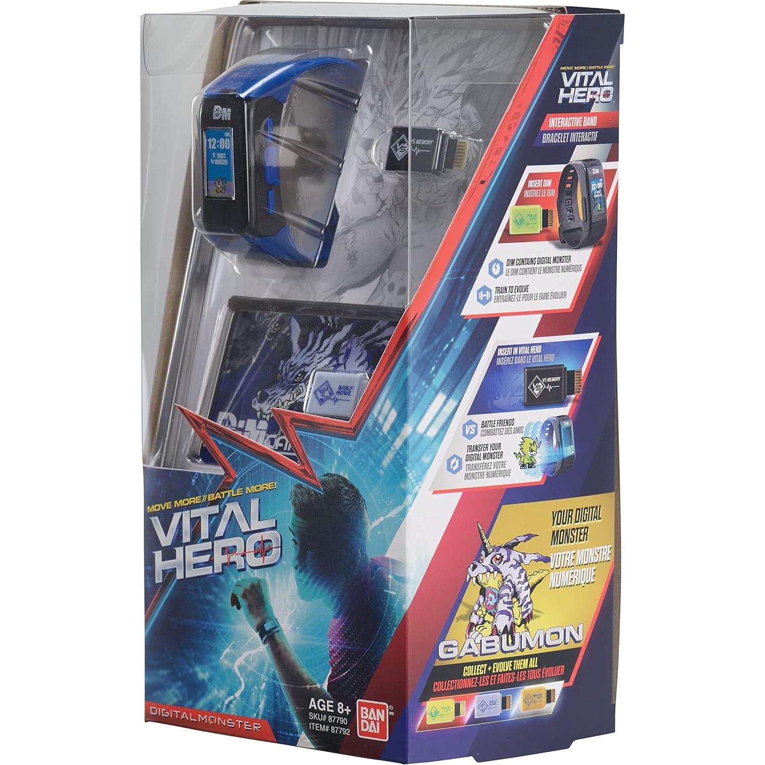 Bandai Namco Vital Hero Reloj Digital Fitness Azul