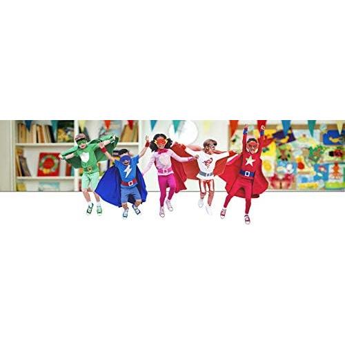 Capes de Superhéroe Maribus-FL con Máscaras y Pulseras - Niños 2-12 Años