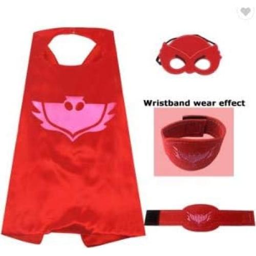 Capes de Superhéroe Maribus-FL con Máscaras y Pulseras - Niños 2-12 Años