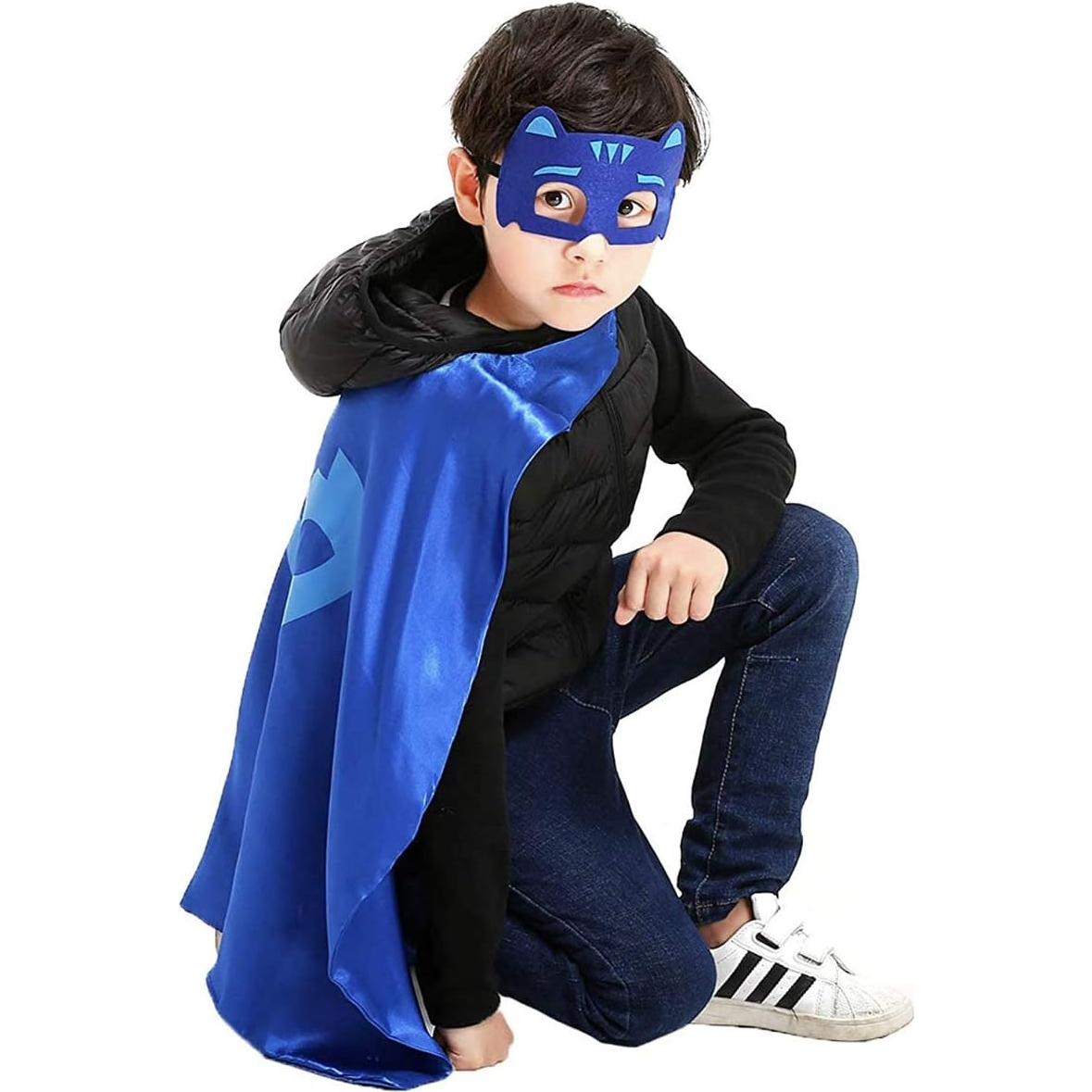 Capes de Superhéroe Maribus-FL con Máscaras y Pulseras - Niños 2-12 Años