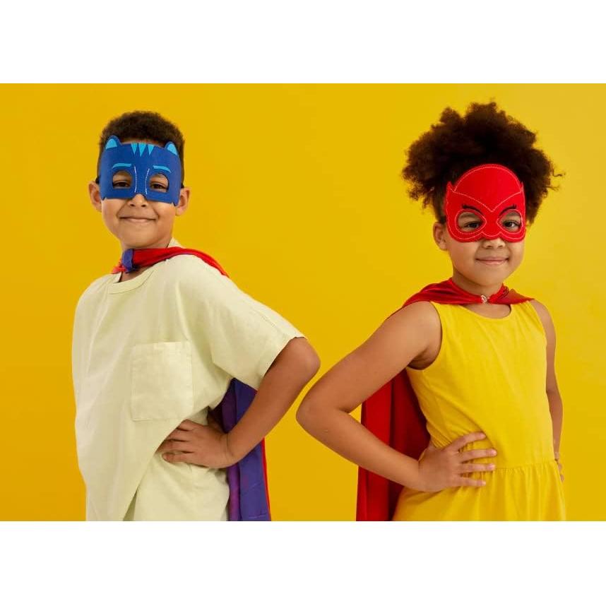 Capes de Superhéroe Maribus-FL con Máscaras y Pulseras - Niños 2-12 Años