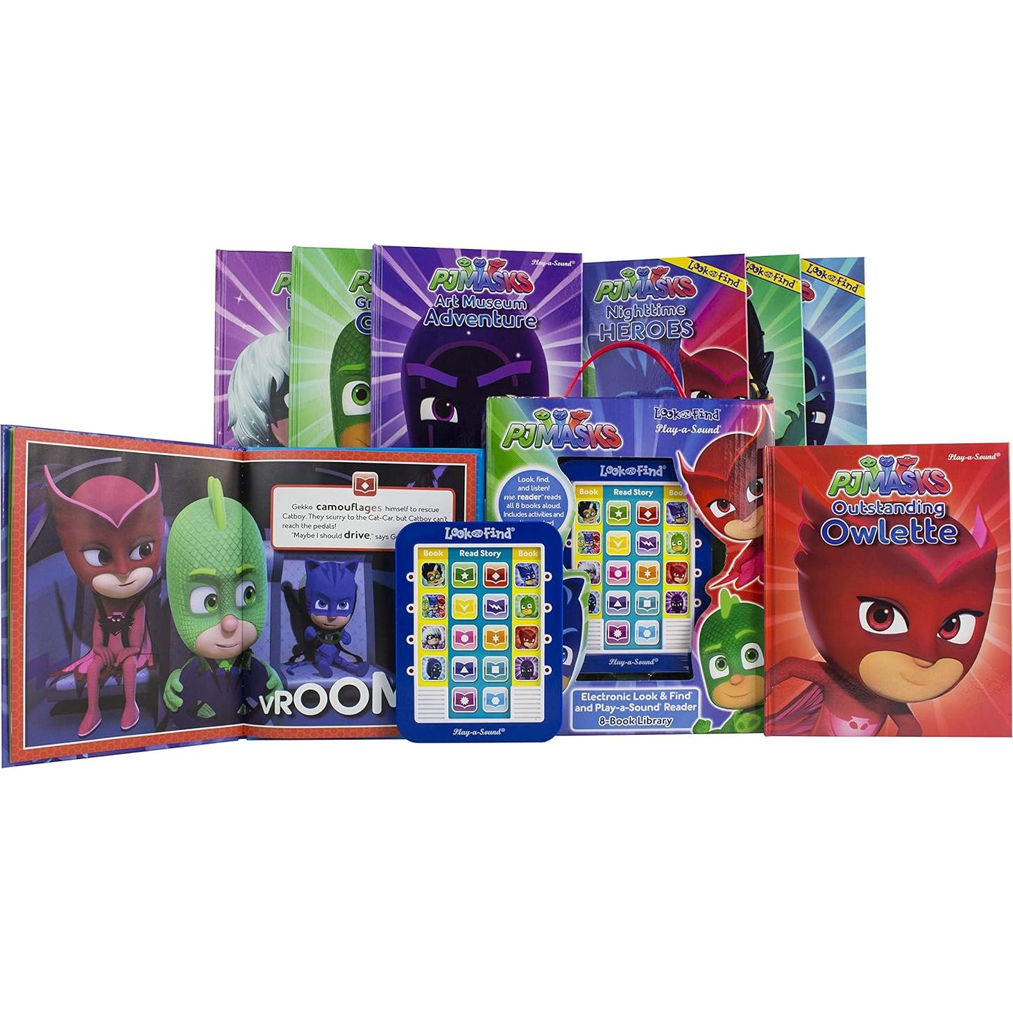 PJ Masks Catboy, Owlette, Gekko and More! - Me Reader Electronic Reader and 8 Sound Book Library - PI Kids