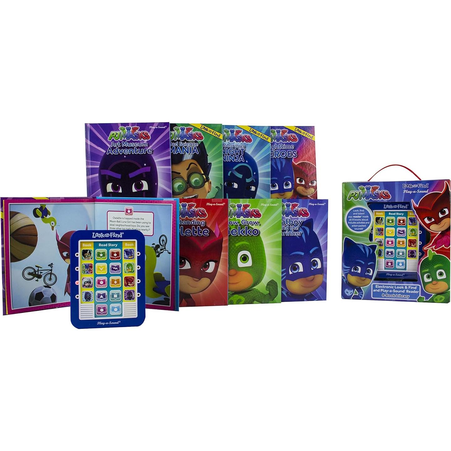 PJ Masks Catboy, Owlette, Gekko and More! - Me Reader Electronic Reader and 8 Sound Book Library - PI Kids