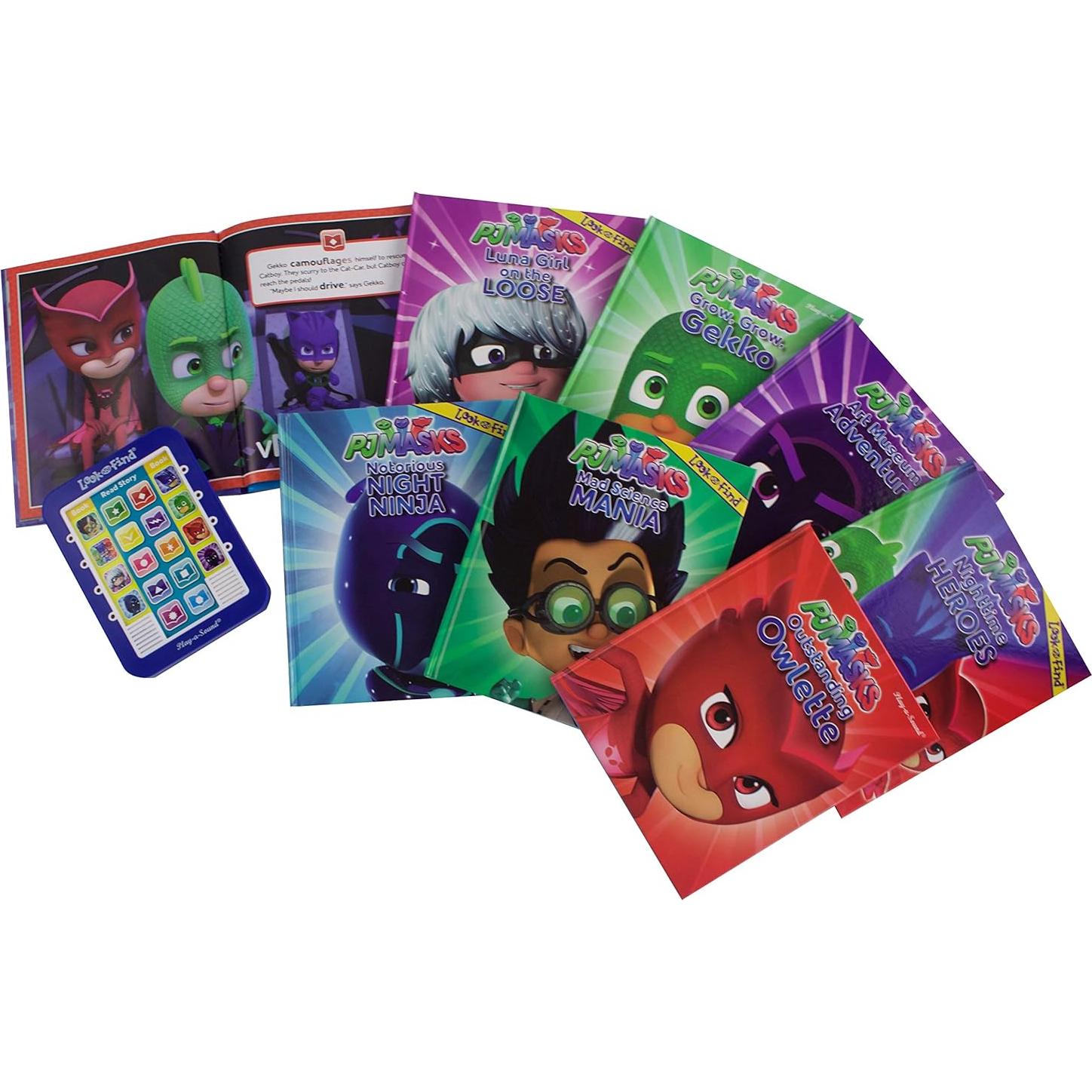 PJ Masks Catboy, Owlette, Gekko and More! - Me Reader Electronic Reader and 8 Sound Book Library - PI Kids