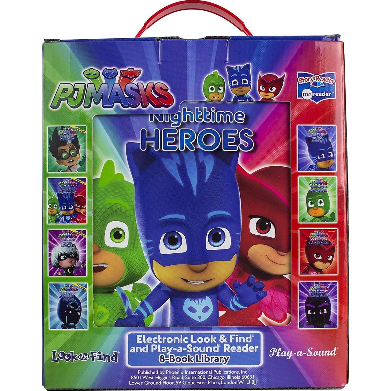 PJ Masks Catboy, Owlette, Gekko and More! - Me Reader Electronic Reader and 8 Sound Book Library - PI Kids