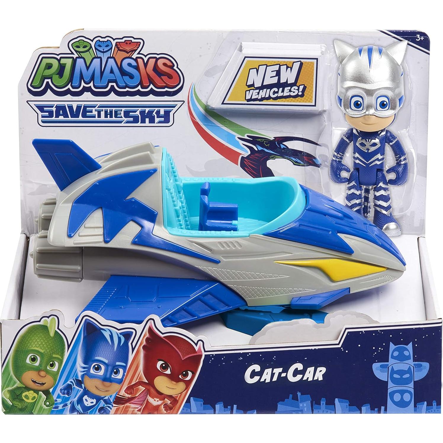PJ Masks Gato-Chico Auto y Figura 3" Just Play