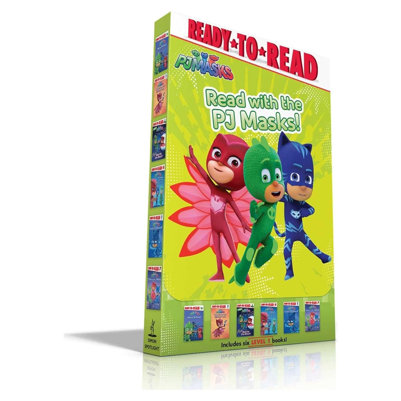 Read with the PJ Masks! (Boxed Set): Hero School; Owlette and the Giving Owl; Race to the Moon!; PJ Masks Save the Library!; Super Cat Speed!; Time to Be a Hero