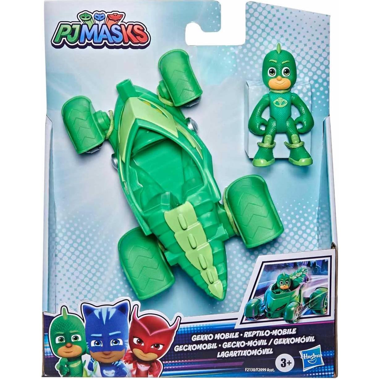 Juguete Gekko-Móvil PJ Masks con Figura de Gekko 8.5 cm