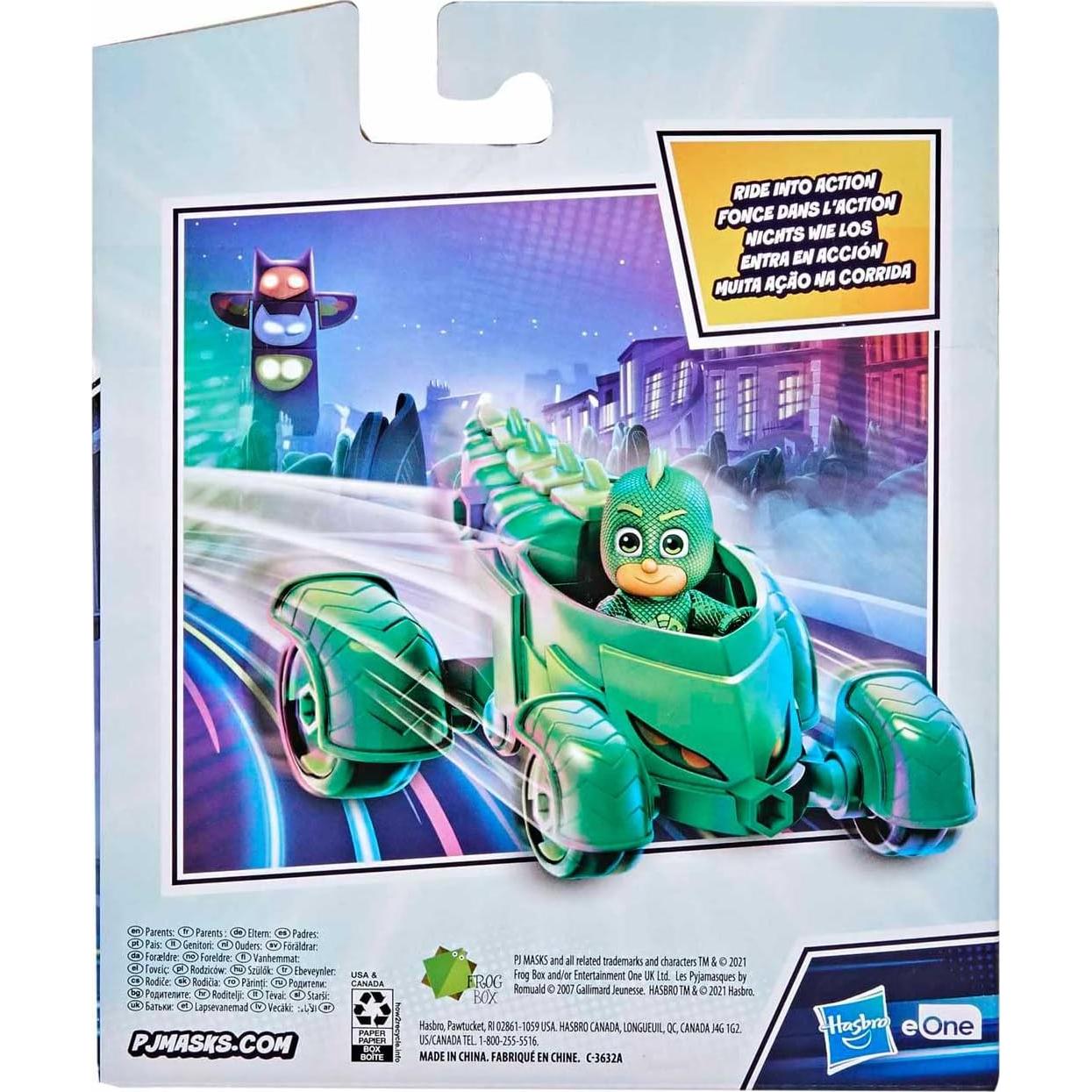Juguete Gekko-Móvil PJ Masks con Figura de Gekko 8.5 cm