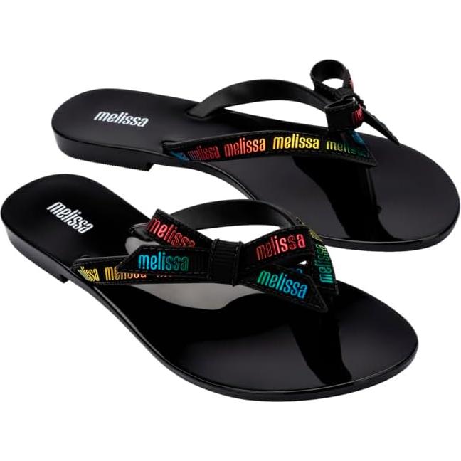 Chanclas Melissa Harmonic M Lover Negro Resistente al Agua