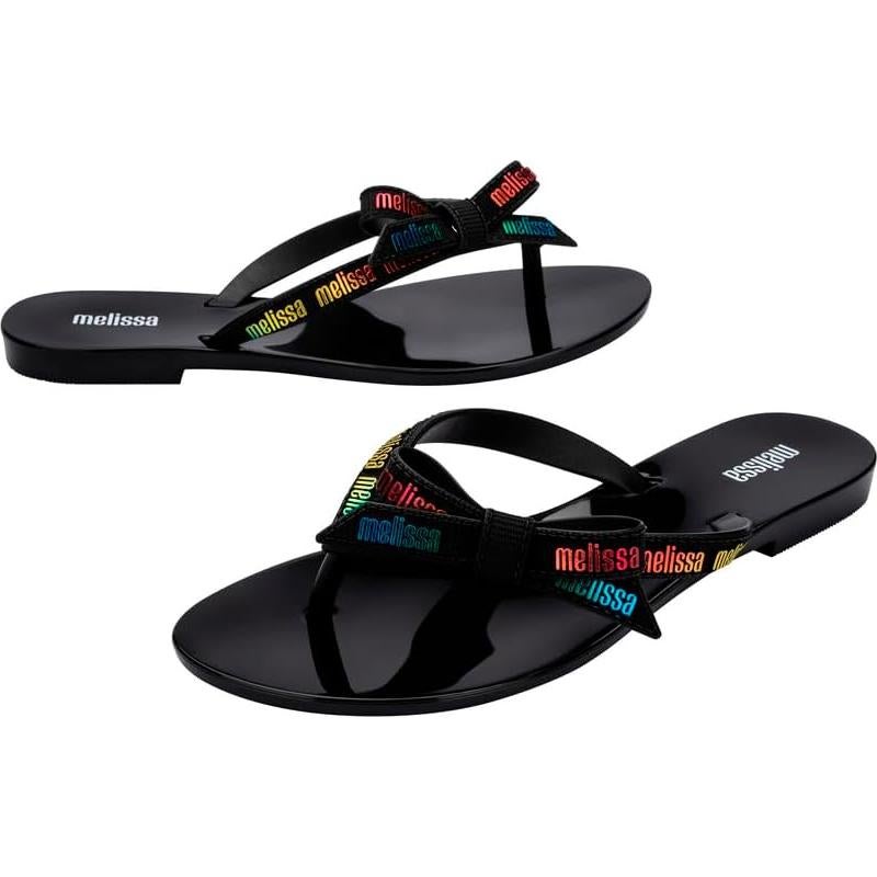 Chanclas Melissa Harmonic M Lover Negro Resistente al Agua