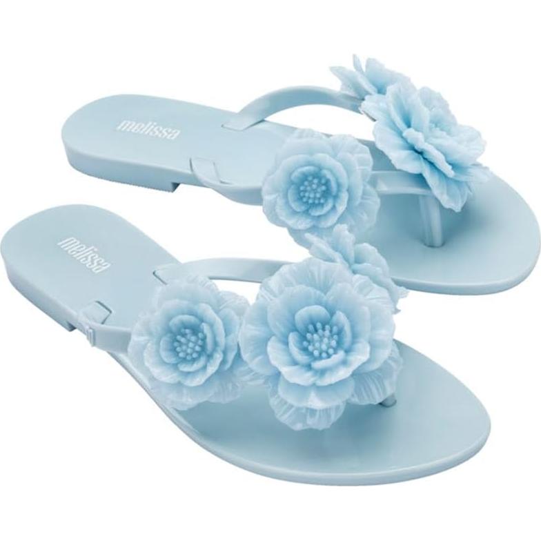 Chanclas Melissa para Mujeres Primavera Armónica Azul 23x9cm