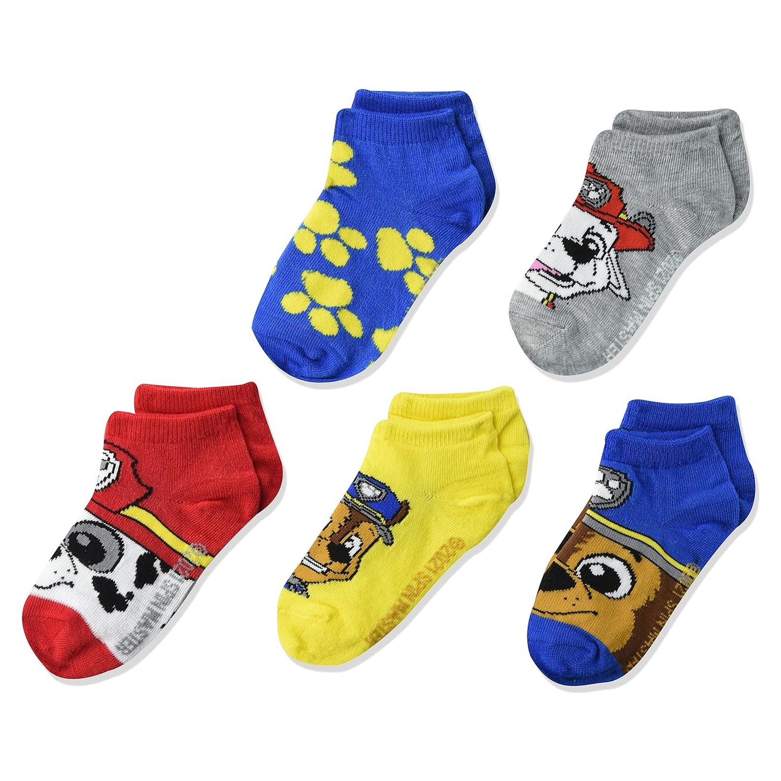Paquete de 5 pares de calcetines cortos Paw Patrol para niñas
