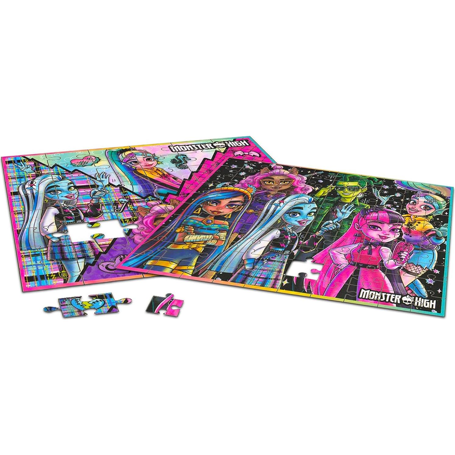 Conjunto de Rompecabezas Monster High - 2 Piezas 48 y 100 Piezas