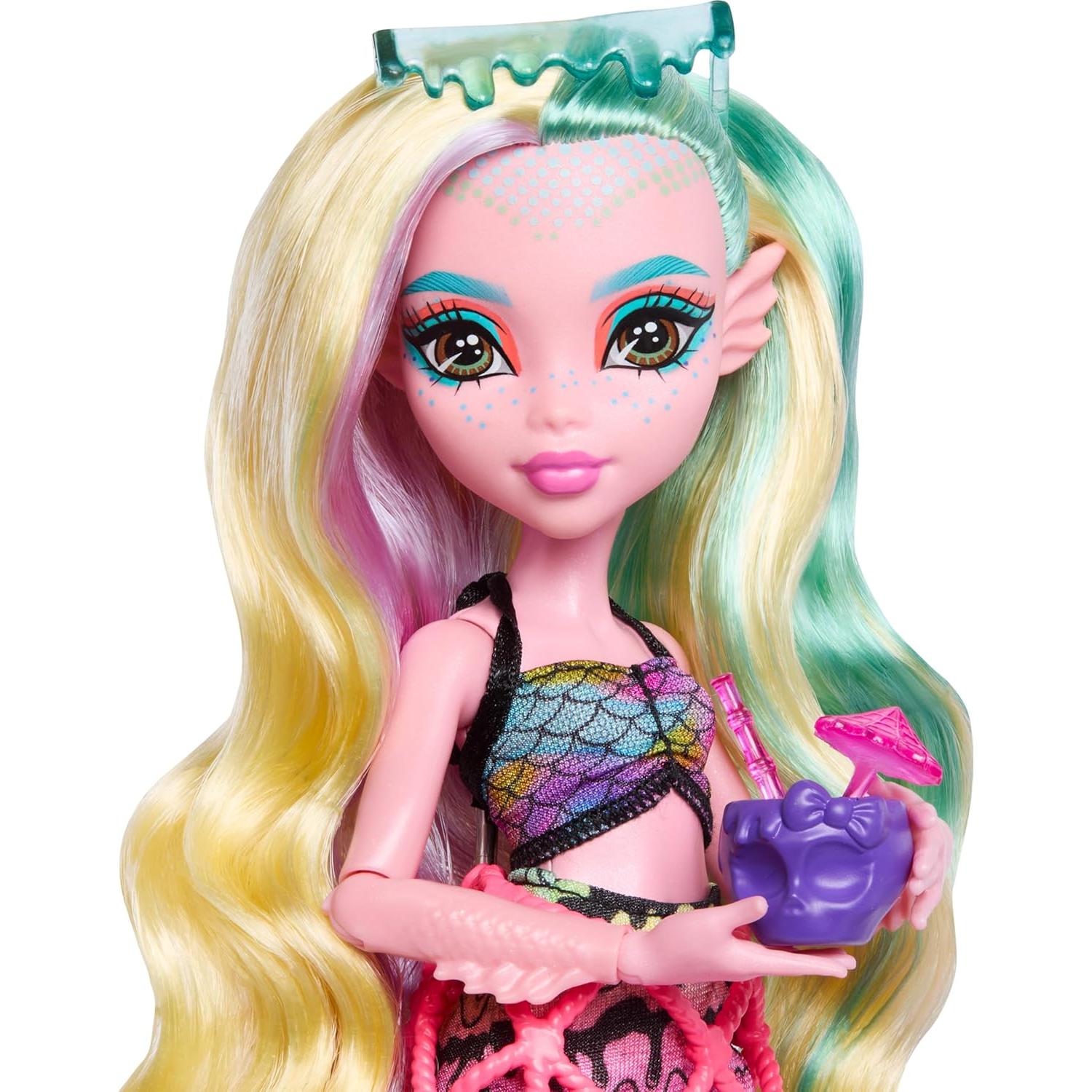 Muñeca Lagoona Blue Monster High con Snack Shack y Accesorios
