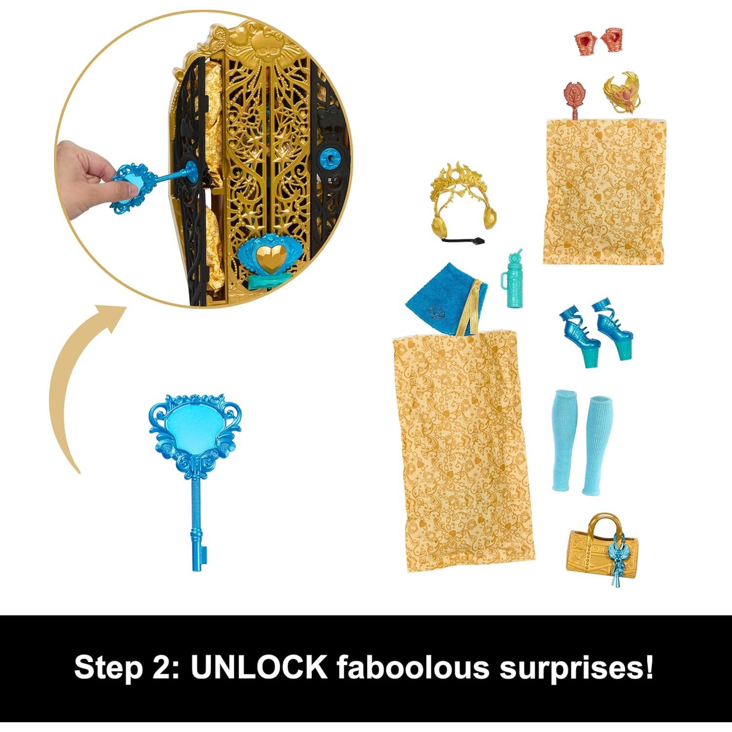 Muñeca Cleo De Nile con Armario y 19+ Accesorios Monster High