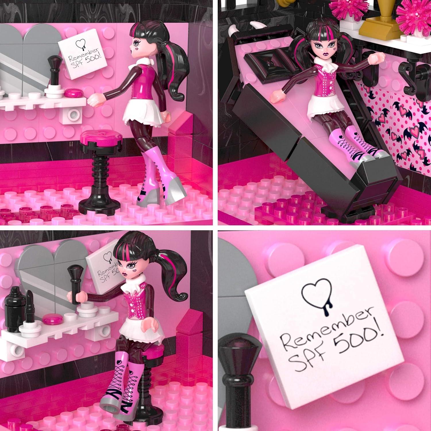 Set de Construcción Monster High Draculaura Cripta Boo 301 Piezas
