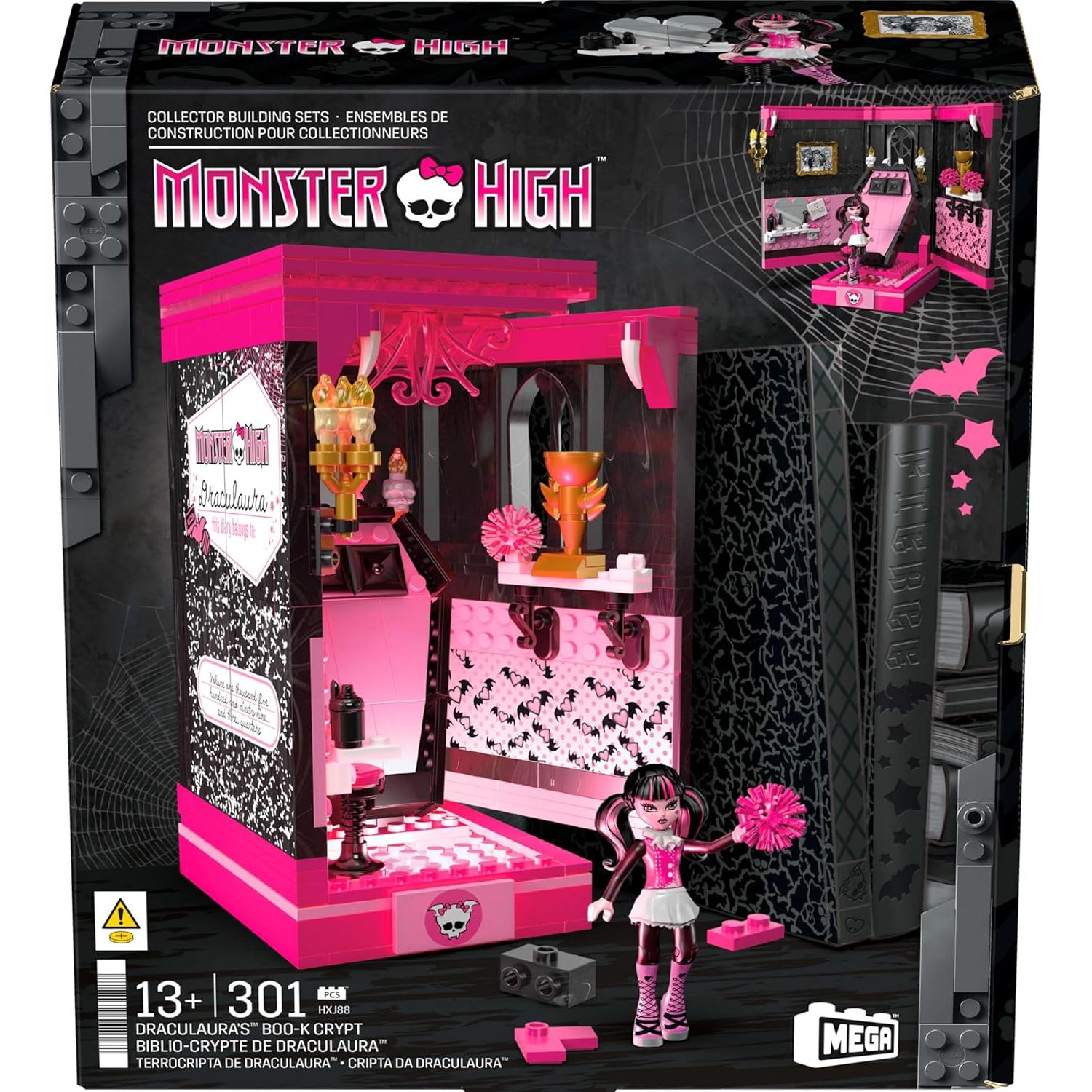 Set de Construcción Monster High Draculaura Cripta Boo 301 Piezas