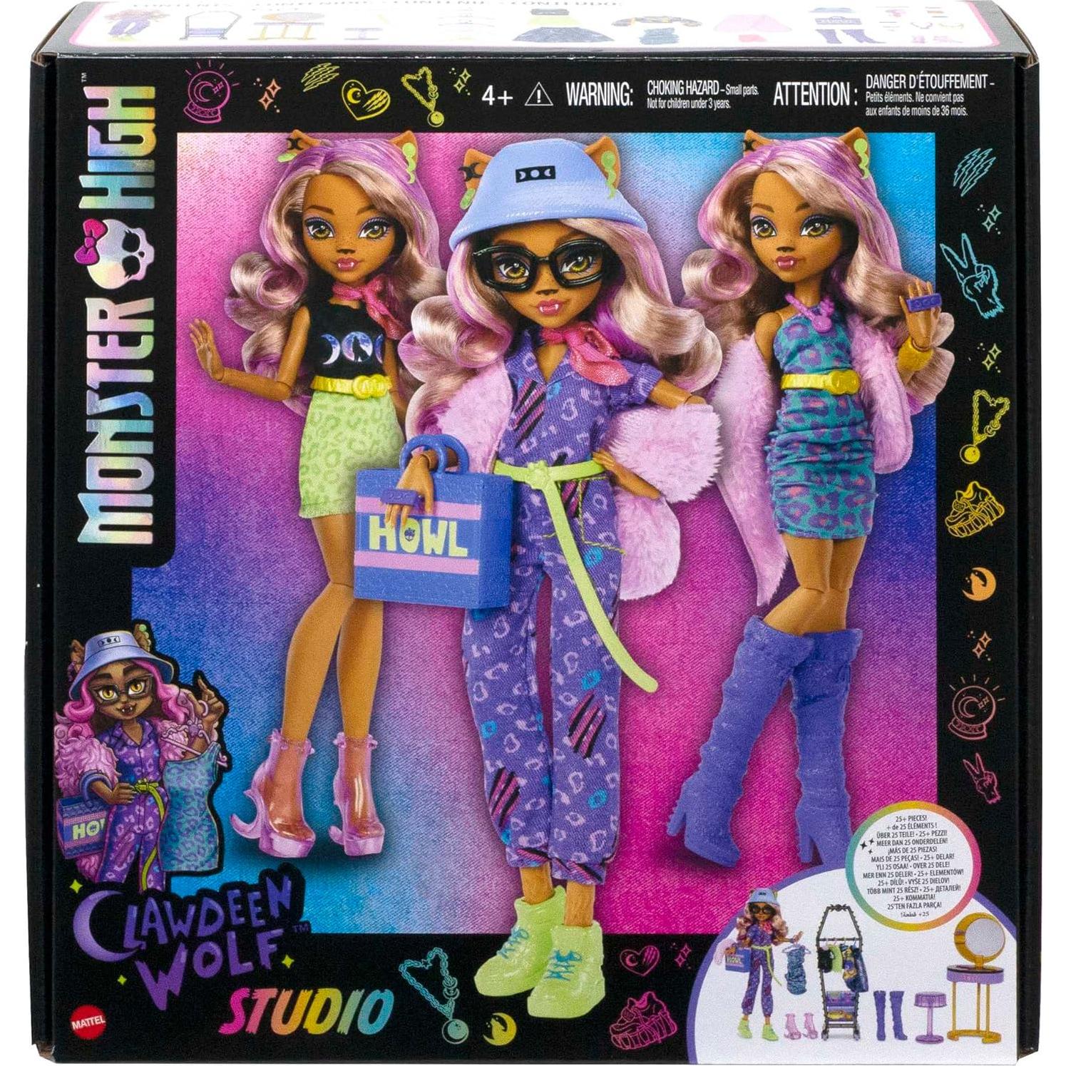 Muñeca Clawdeen Wolf y Set de Juego Boo-tique Monster High