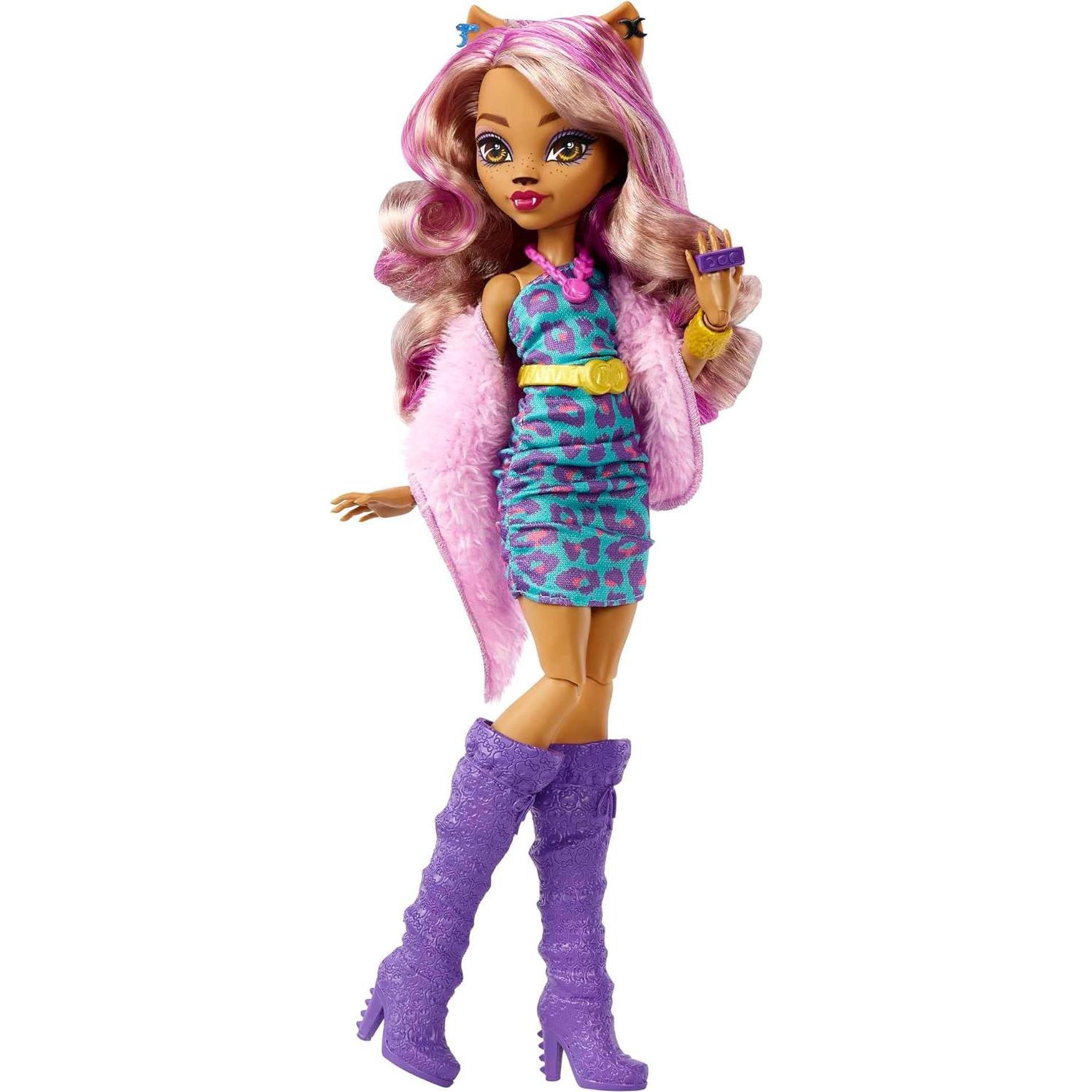 Muñeca Clawdeen Wolf y Set de Juego Boo-tique Monster High