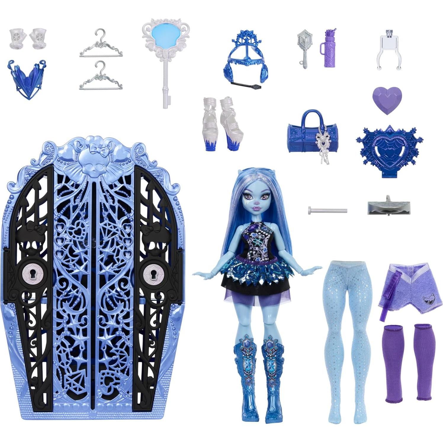 Muñeca Abbey Bominable con Armario y Accesorios Monster High