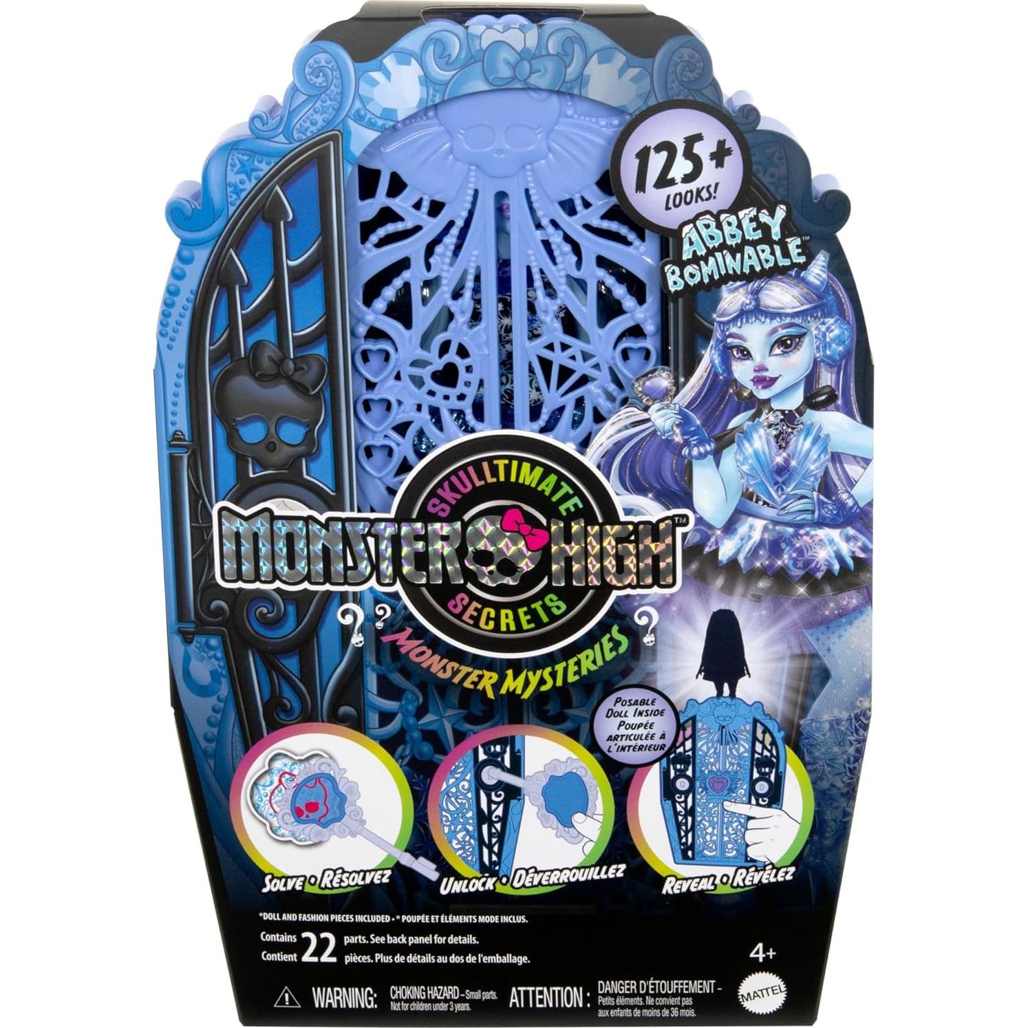 Muñeca Abbey Bominable con Armario y Accesorios Monster High