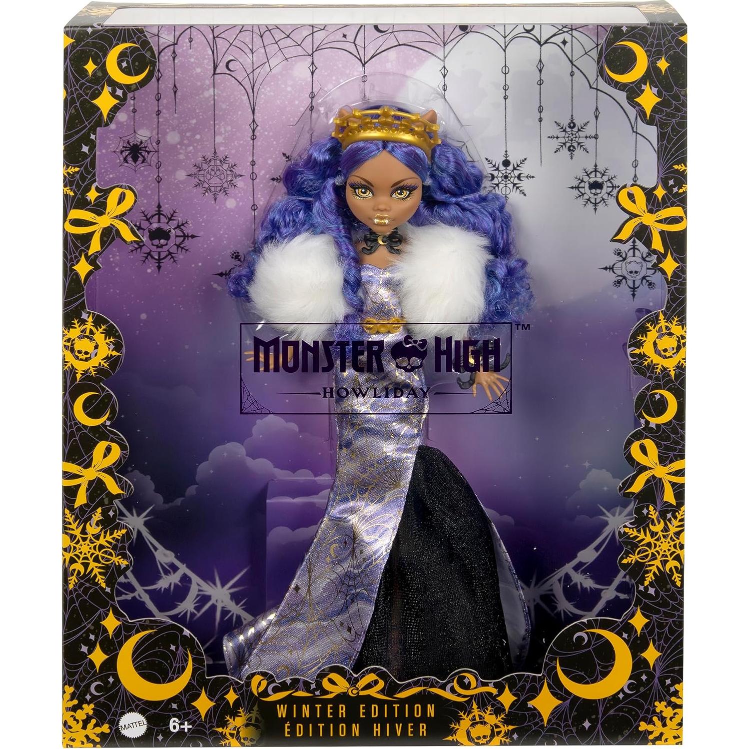 Muñeca Clawdeen Wolf Monster High Edición Howliday Invierno