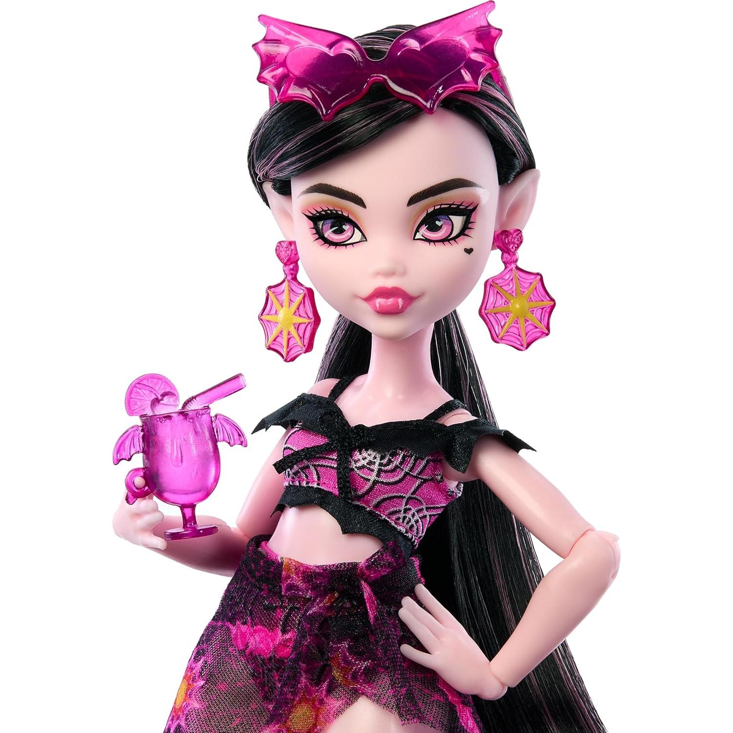 Muñeca Draculaura Monster High Scare-adise Island con accesorios