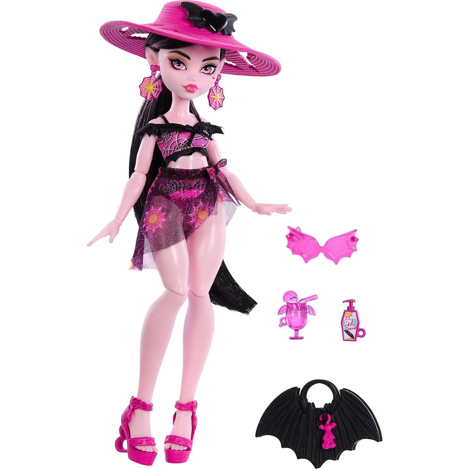 Muñeca Draculaura Monster High Scare-adise Island con accesorios