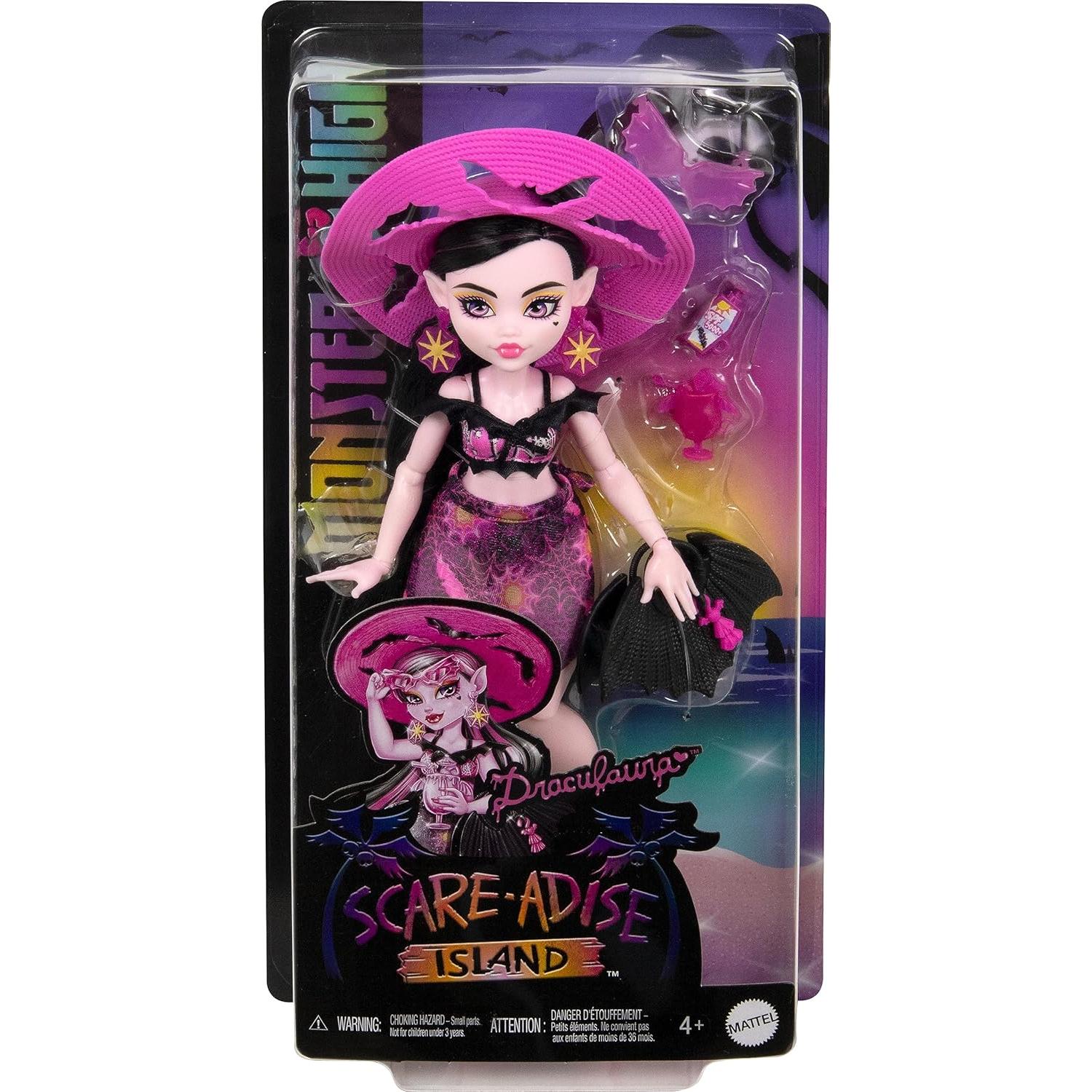 Muñeca Draculaura Monster High Scare-adise Island con accesorios