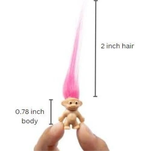 10 Muñecos Troll Miniatura Sparkle Pins - Decoración Pasteles