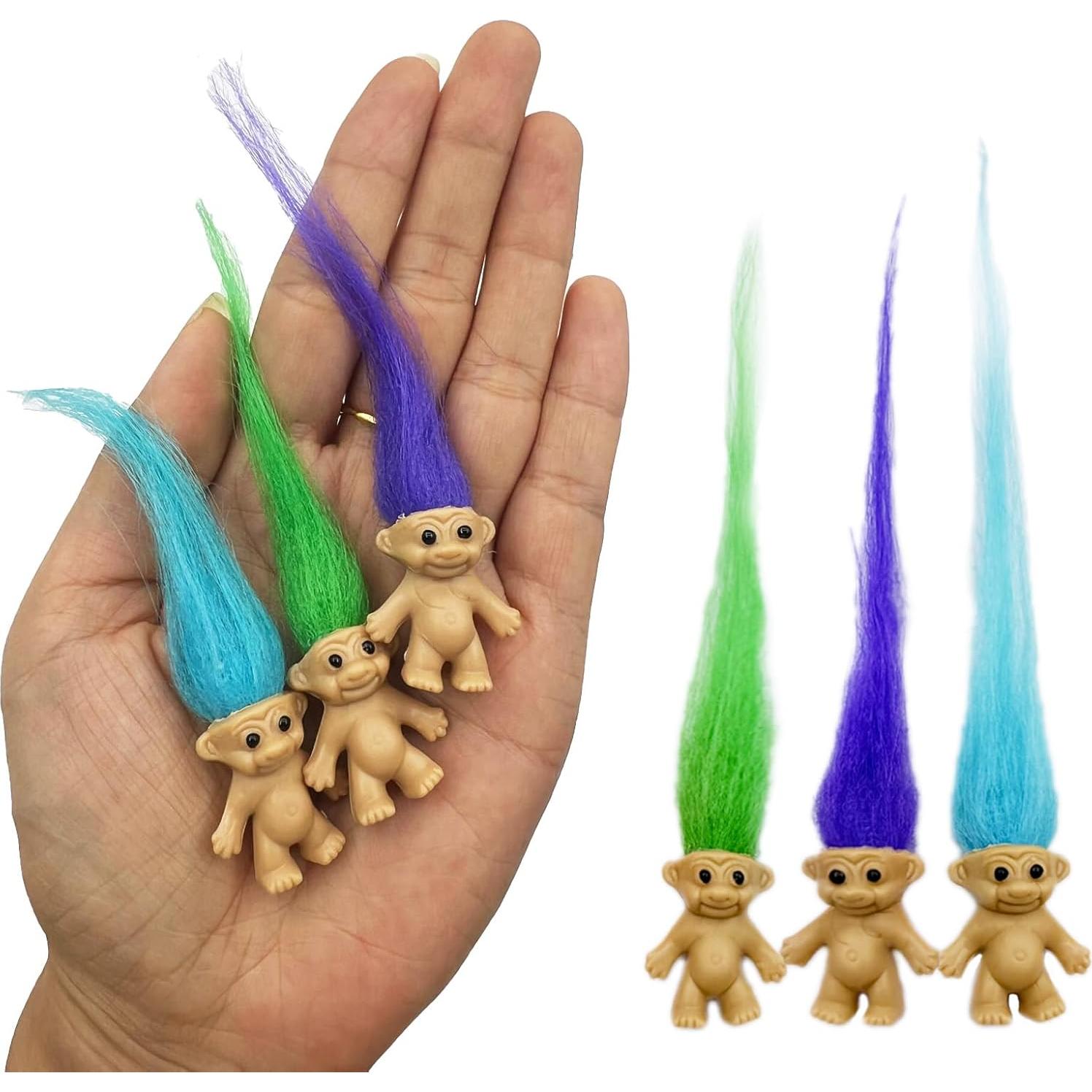 30 Muñecos Troll Mini Yintlilocn de Colores Variados 1.98 cm