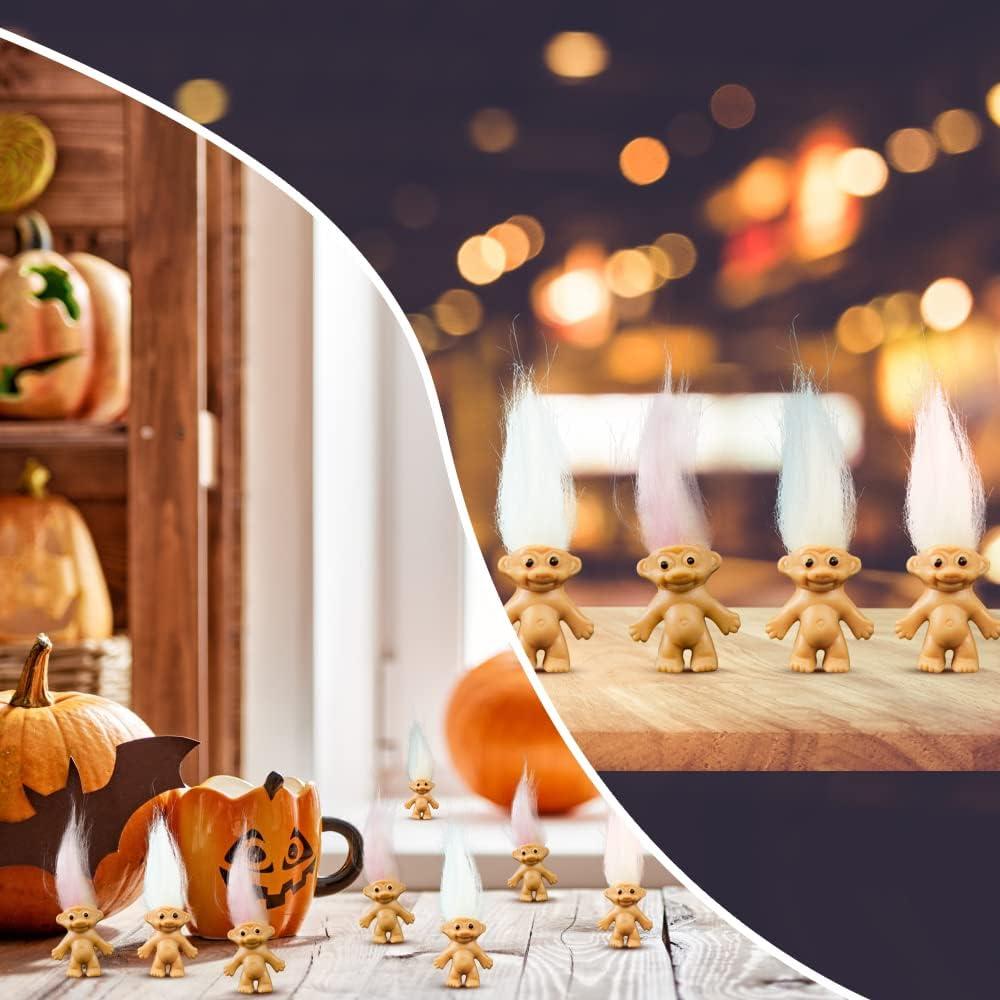 Juego de 10 Muñecas de la Suerte Mini Troll AEVBSOY 2.5cm