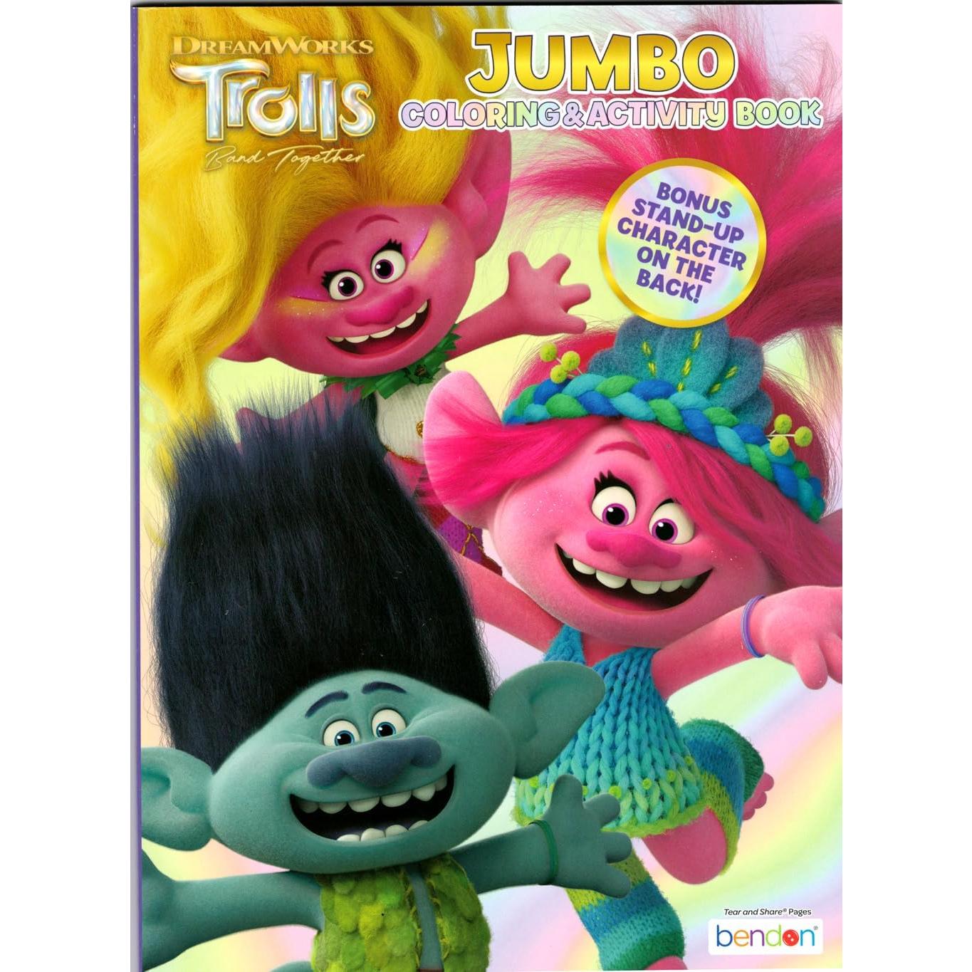 Paquete de Actividades y Stickers Trolls Bendon - 5 Piezas