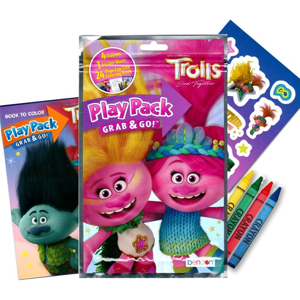 Paquete de Actividades y Stickers Trolls Bendon - 5 Piezas