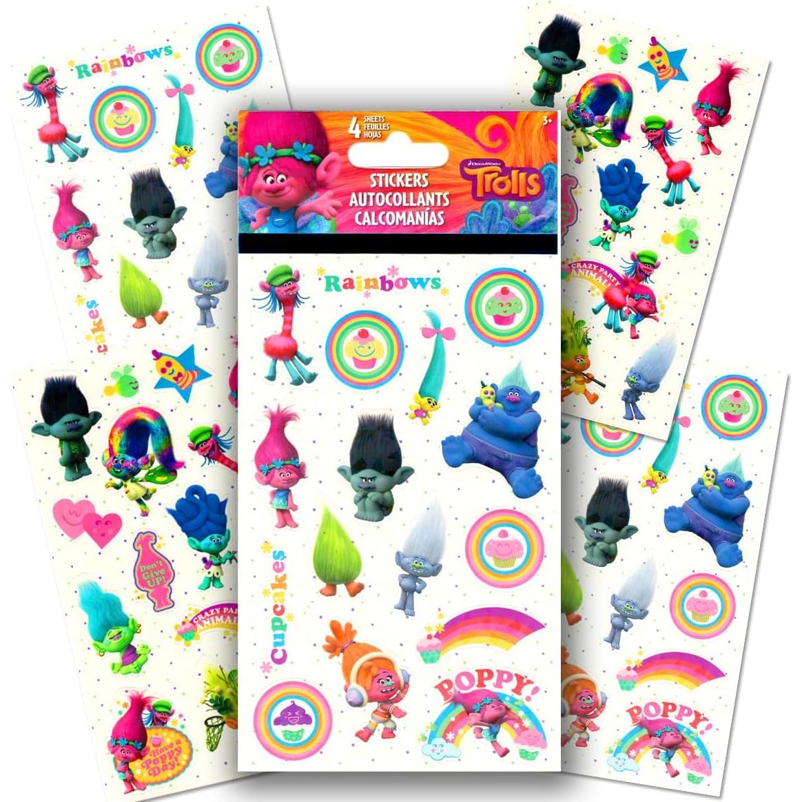 Paquete de Actividades y Stickers Trolls Bendon - 5 Piezas