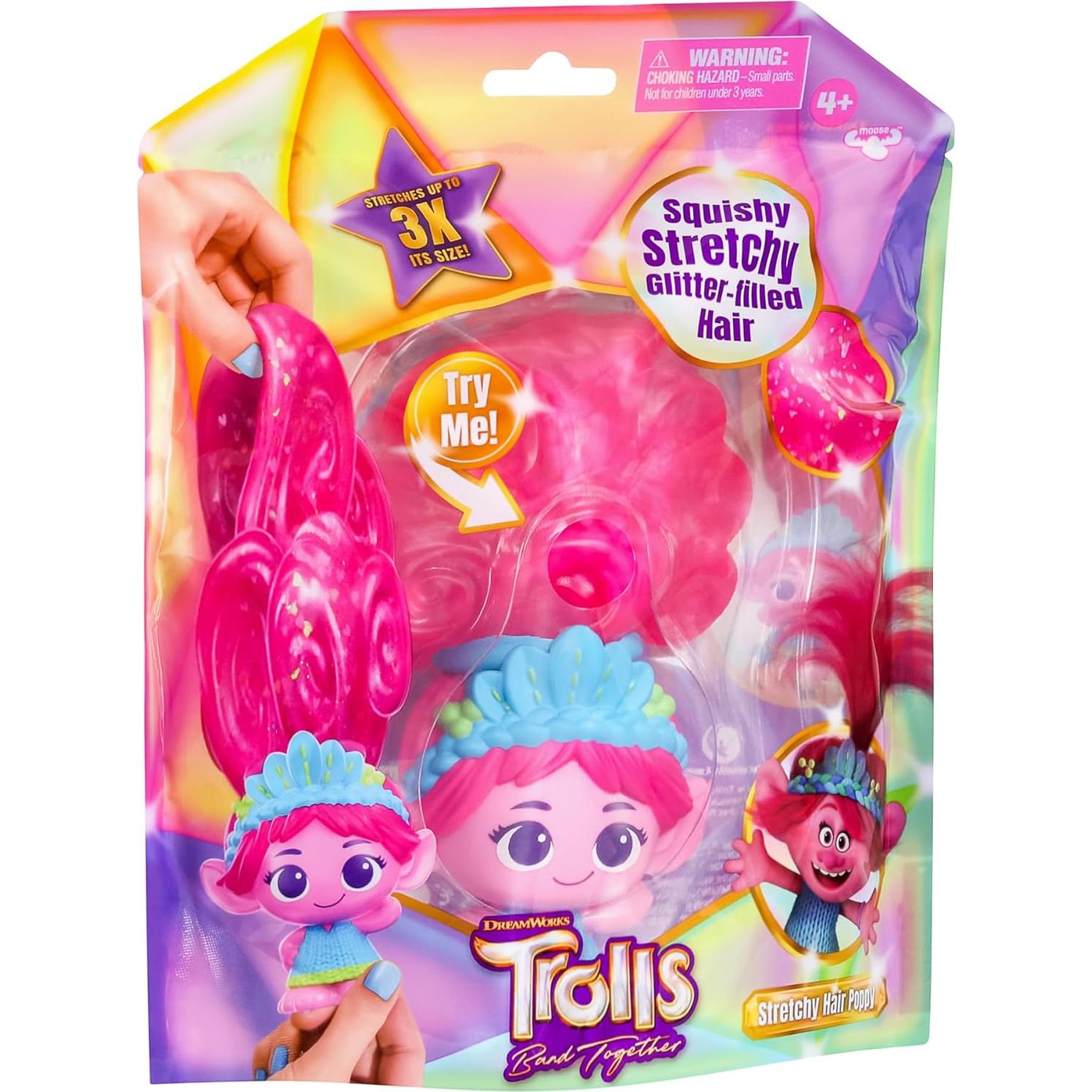Muñeca Poppy DreamWorks Trolls Pelo Estirable 15.4 cm