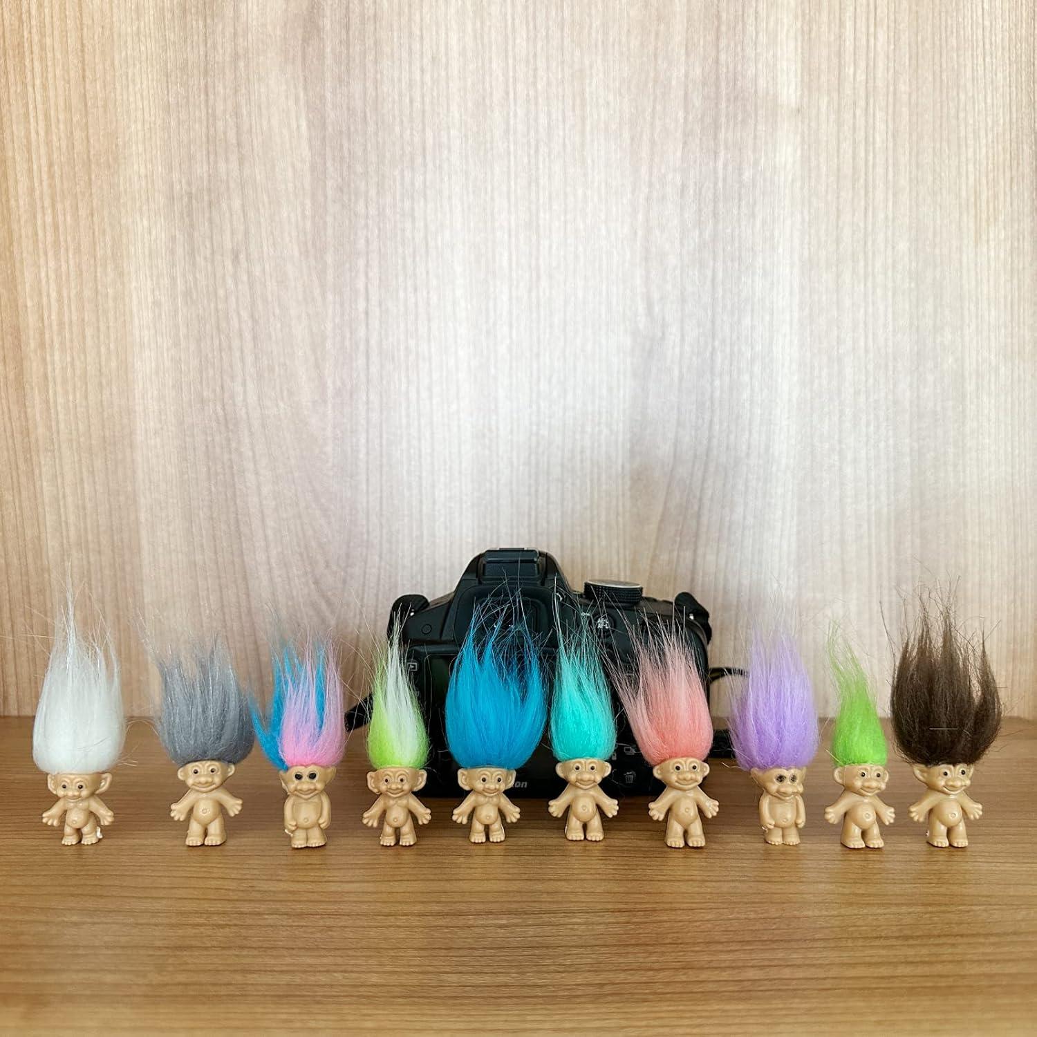 Mini Muñecas Troll Vintage PVC 10 Piezas 6 cm Decoración