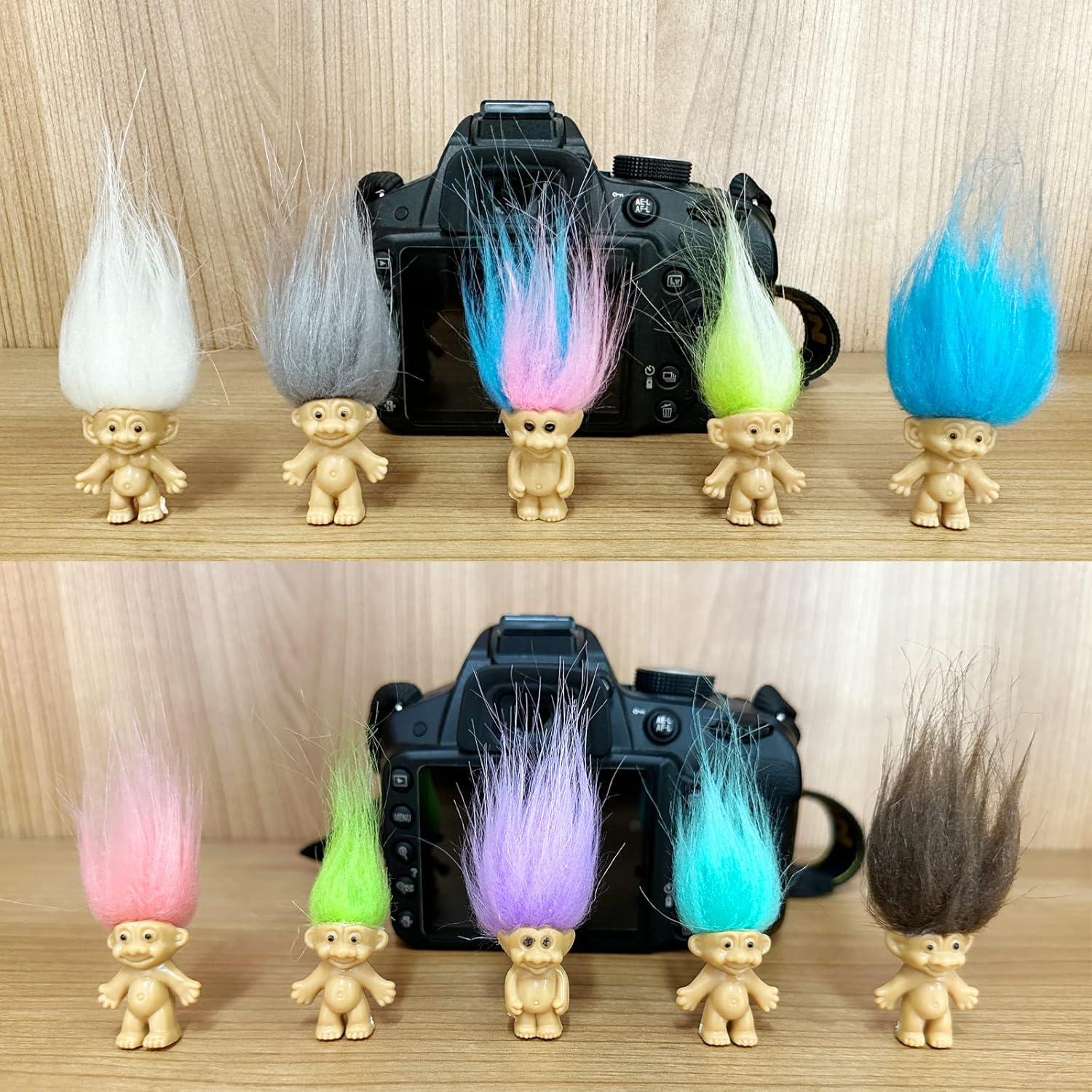 Mini Muñecas Troll Vintage PVC 10 Piezas 6 cm Decoración