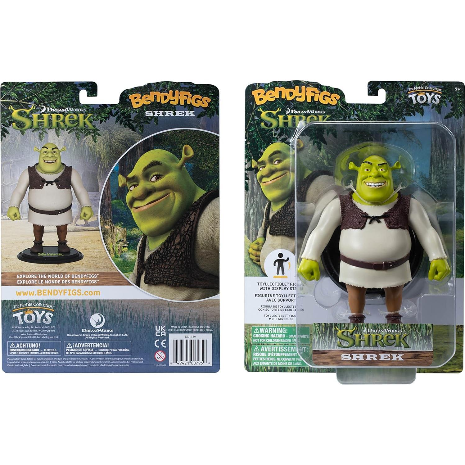 Figura Coleccionable BendyFigs Shrek Noble 15.24 cm