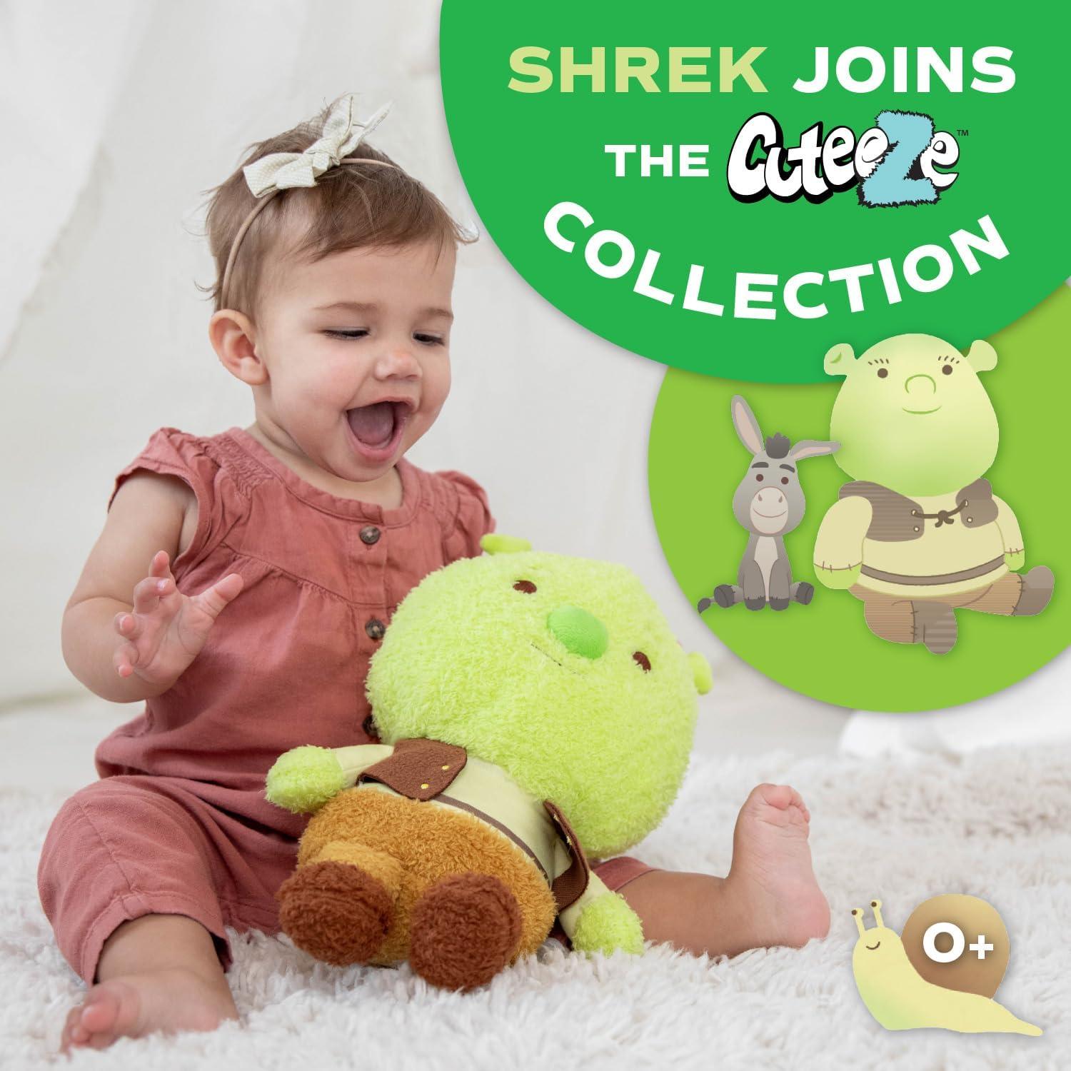 Peluche Shrek Cuteeze Kids Preferred 30 cm Suave con Sonido