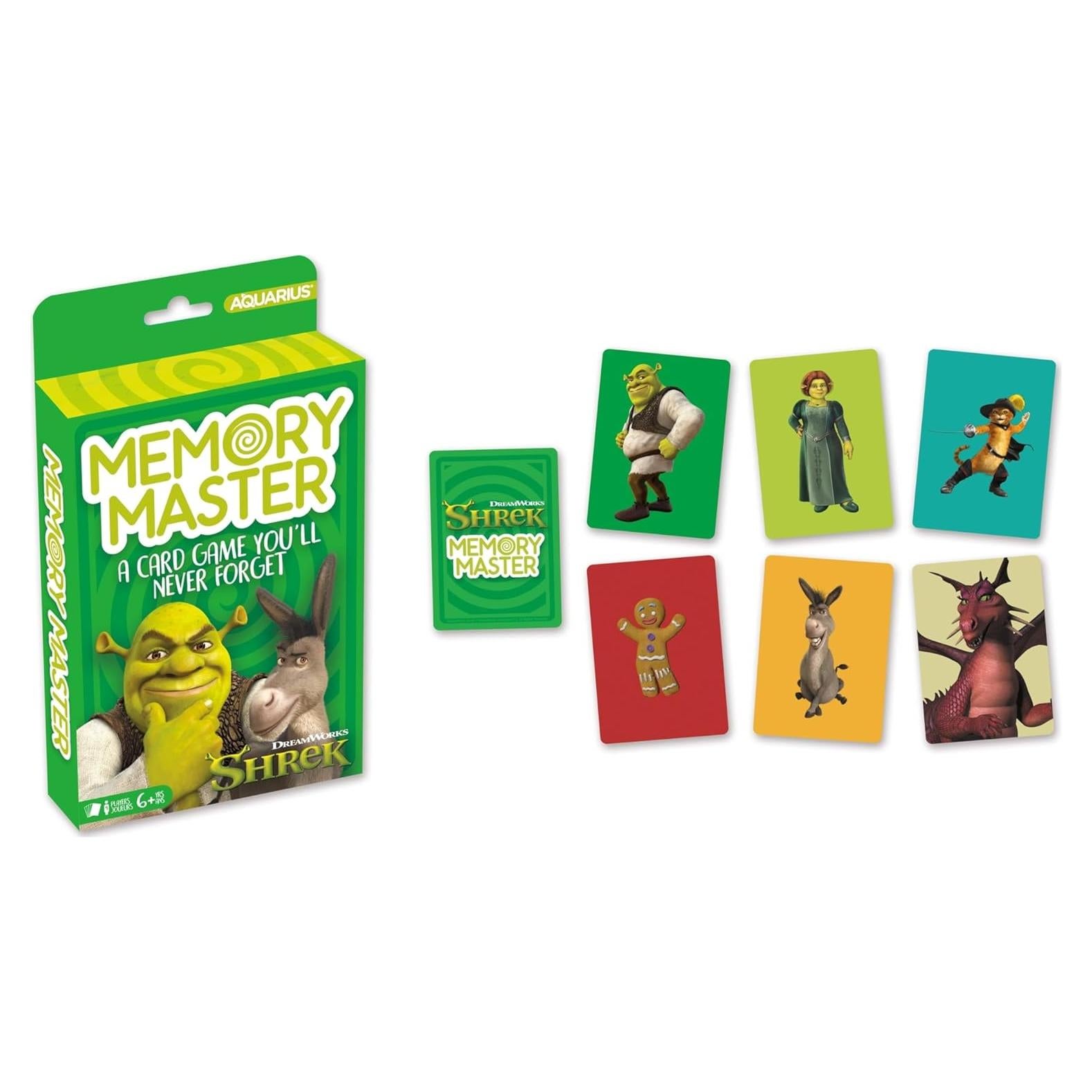 Juego de Cartas Maestro de Memoria AQUARIUS Shrek - Familiar