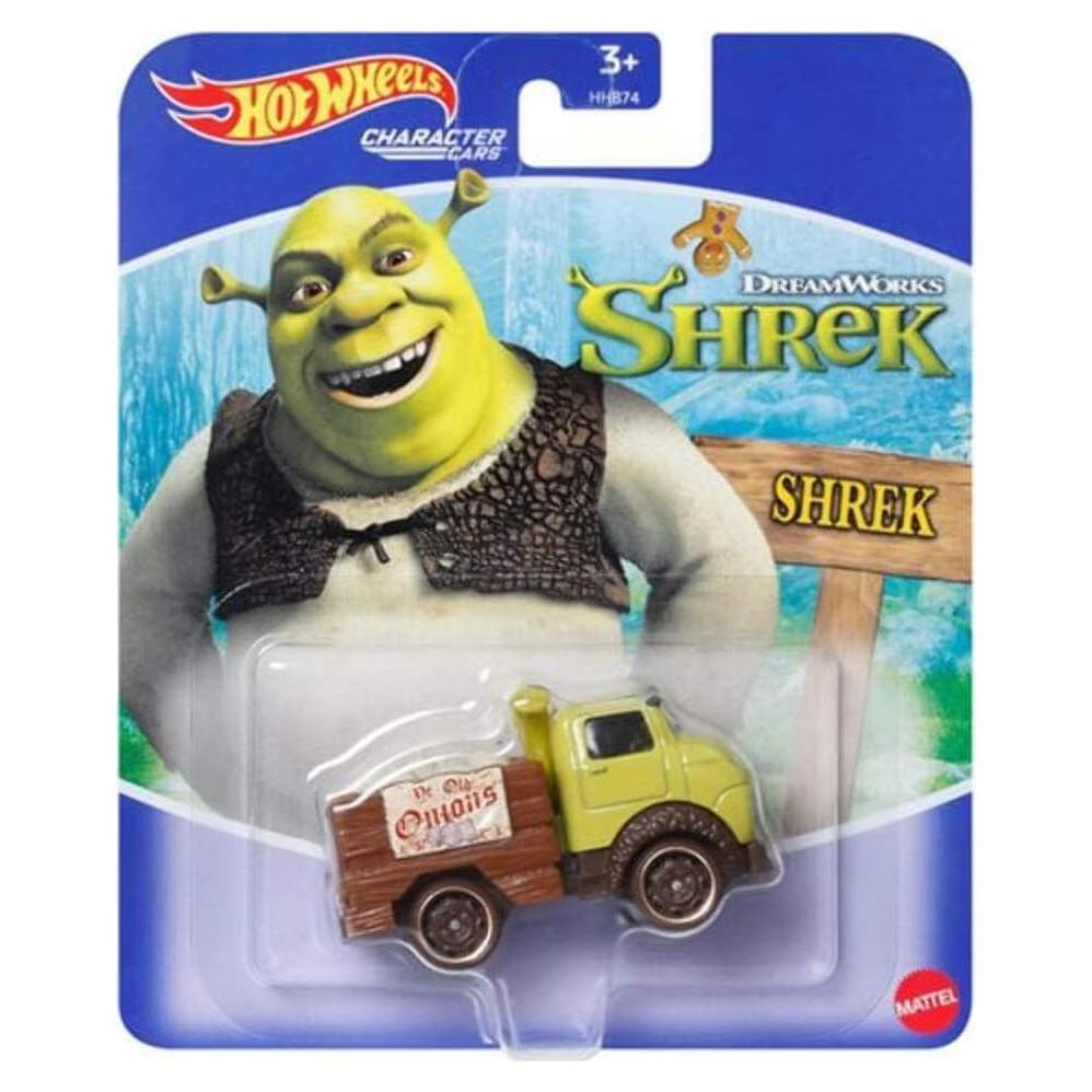 Coche de Personaje Shrek Hot Wheels 1:64 Verde